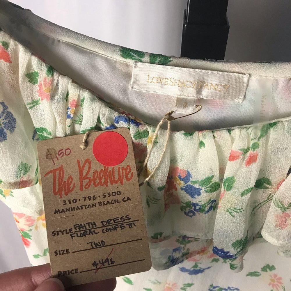 LoveShackFancy Faith Midi Dress in Floral Confetti - Picture 13 of 16